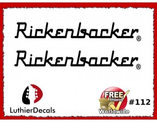 Rickenbacker Decals Guitar Waterslide Headstock logo #112